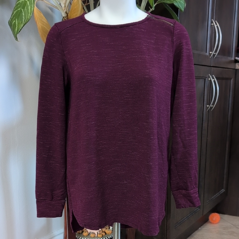 Dalia Deep Purple Long Sleeve Top